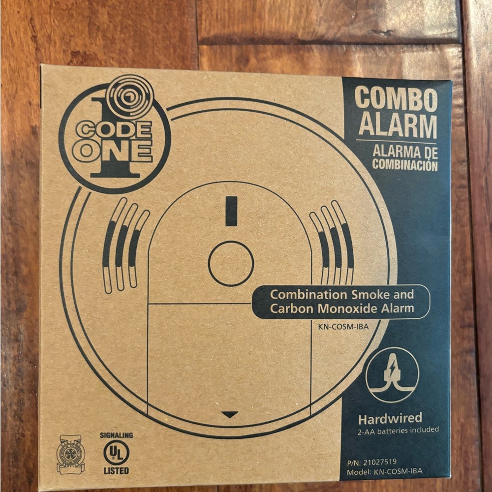 Kidde Code One Combo Smoke and Carbon Monoxide Alarm. New in box.